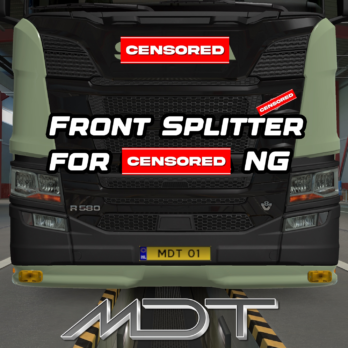 SCANIA NG S&R | FRONT SPLITTER WITH SLOTS | ETS2 MODS