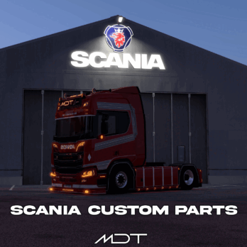 MDT - Scania NG Custom Parts + Lights V 1.2 - MEGAMOD