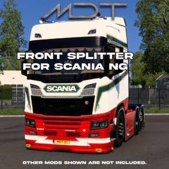 SCANIA NG S&R | FRONT SPLITTER WITH SLOTS | ETS2 MODS