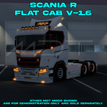 MDT | Scania R FlatCab | Cabin + Accessories + Skin + Interior Custom