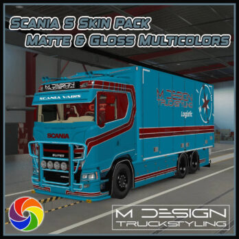 SCANIA S MEGA SKIN PACK MATTE & GLOSS CHANGE COLORS | ETS2 MOD