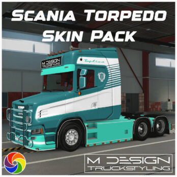 SCANIA NGT TORPEDO by JON RUDA - CHANGE COLOR SKIN PACK - ETS2 MOD
