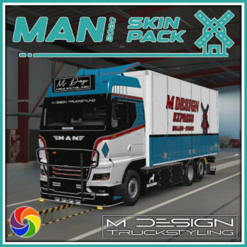 MAN 2020 TGN/M/X GLOSS CHANGE COLORS SKIN PACK + RIGID CHASSIS EKERI - ETS2 MOD