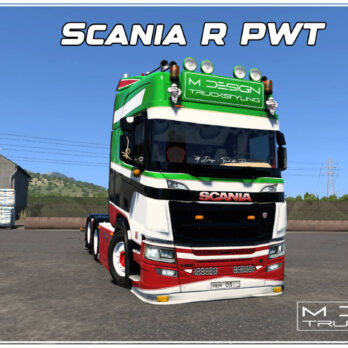 SCANIA R "PWT" SKIN (VENUS TUNING) + CUSTOMIZABLE LIGHTBOX | ETS2 MOD