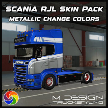 SCANIA R [RJL] METALLIC MULTICOLOR SKIN PACK