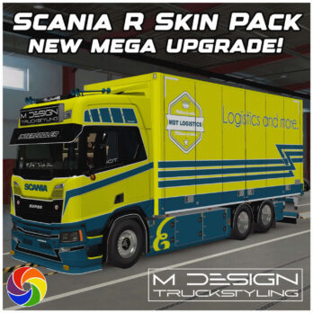 Scania R RIGID + TANDEM SKIN PACK - MATTE & GLOSS CHANGE COLORS  - ETS2