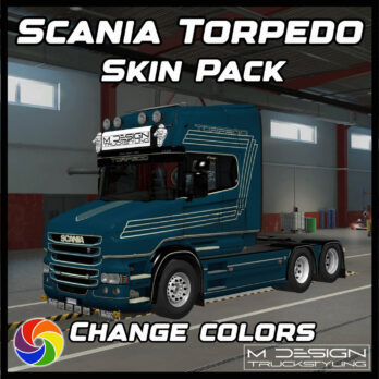 SCANIA RJL TORPEDO MATTE & GLOSS MULTICOLORS SKIN PACK