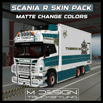 SCANIA RJL R4-R5-R6 MEGA SKIN PACK MATTE CHANGE COLORS | ETS2 MOD