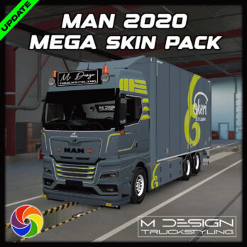 NEW MAN TGX + TGN + RIGID CHASSIS | MATTE CHANGE COLORS SKIN | ETS2 MOD