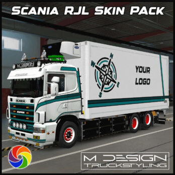 SCANIA RJL "HOLLAND" - MEGA SKIN PACK - MATTE + GLOSS MULTICOLOR - ETS2 MOD