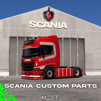 MDT - Scania NG Custom Parts + Headlights V 1.2 - MEGAMOD