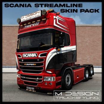 SKIN PACK for SCANIA RJL STREAMLINE + TRAILER + MUDFLAP
