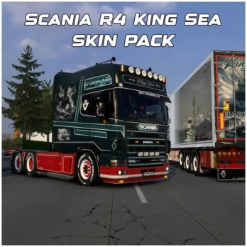 SKIN PACK SCANIA R4+T4 (RJL) + EKERI RIGID ADDON - KING SEA - ETS2 MOD MDT