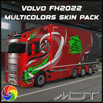 VOLVO FH2022 by SANAX - DRAGON MULTICOLORS SKIN PACK - MDT - ETS2 MOD
