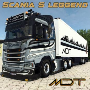 SCANIA S "THE LEGGEND" SKIN PACK - ETS2 MOD - MDT