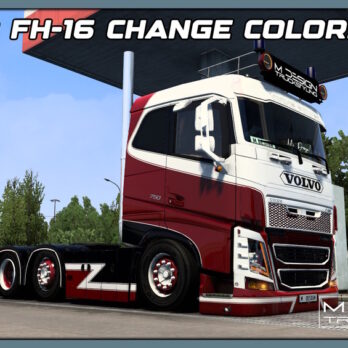 SKIN VOLVO FH-16 PENDRAGON - METALLIC CHANGE COLORS - MDT - ETS2 MOD