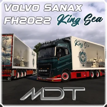 VOLVO FH2022 by SANAX KING SEA SKIN PACK - MDT - ETS2 MOD